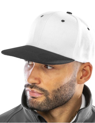RES-RC082X-Bronx Original Flat Peak Snapback Dual Colour Cap